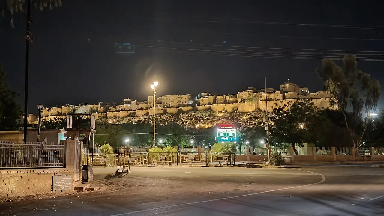 Jaisalmer fort above the desert